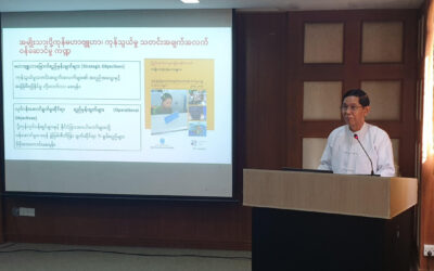 A joint training workshop of the Myanmar Trade Promotion Organization and Market Research Association